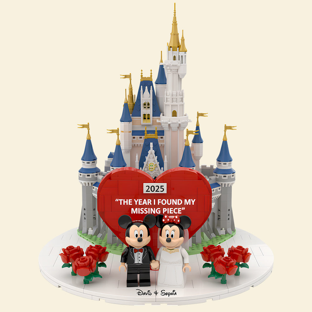 "The Year I Found My Missing Piece" - Personalized Missing Piece Acrylic Plaque Gifts for Couples Shaped Plaques PopCulturePrints