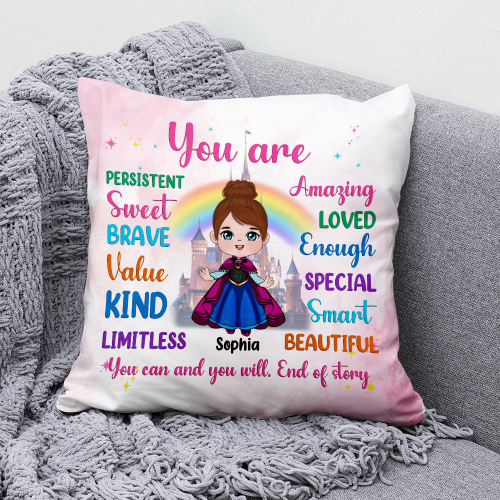 Personalized Inspirational Kids Pillow - Fairy Tale Theme Pillow PopCulturePrints