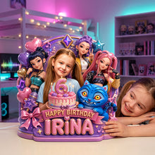 Load image into Gallery viewer, “Light Up Their Birthday with Love” - Customizable Acrylic Light Box - Perfect Gift for Kids on Their Special Day
