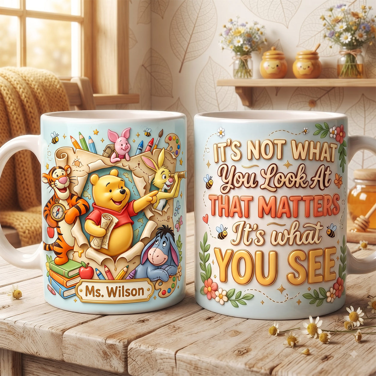 It's Not What You Look At That Matters - Personalized Teacher Coffee Mug