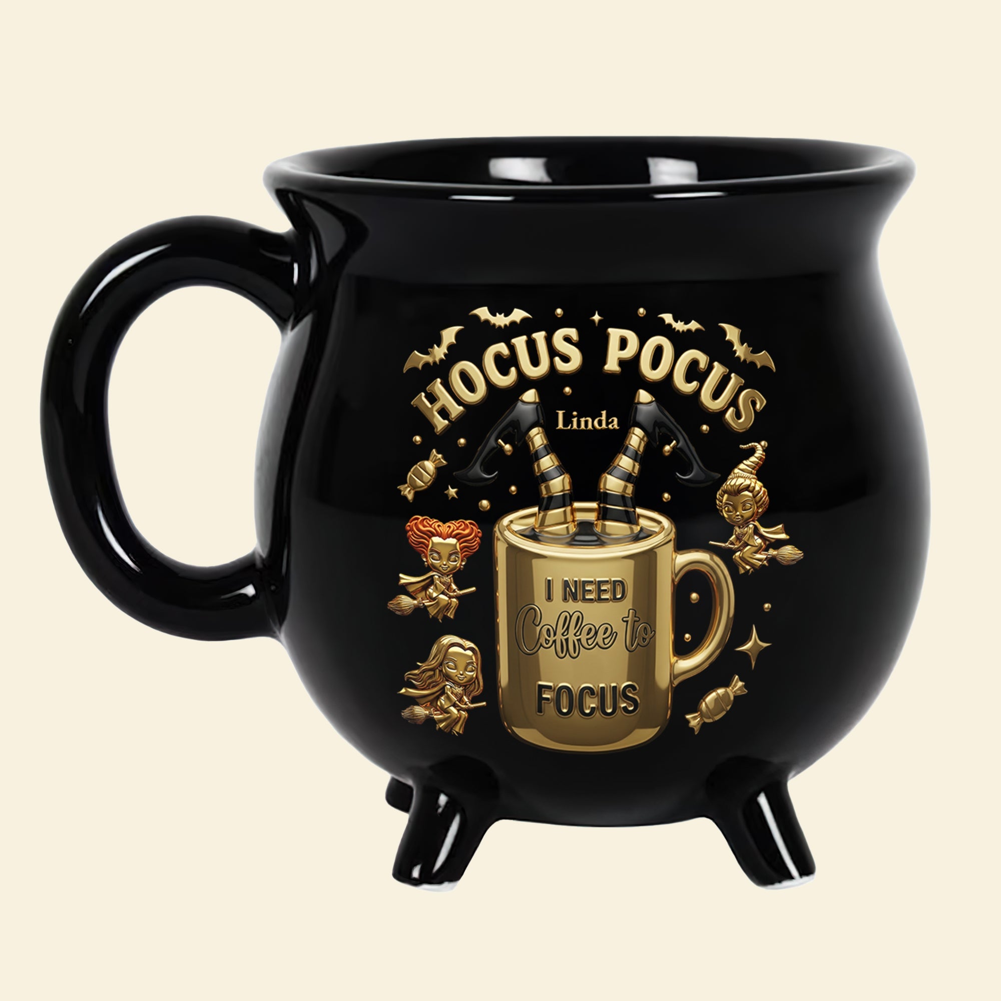 Hocus Pocus Magic Mug - Personalized Cauldron Mug for Coffee Lovers Cauldron Mug PopCulturePrints