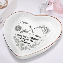 Load image into Gallery viewer, Mother &amp; Daughter: A Bond That Can&#39;t Be Broken - Personalized Heart Ring Dish Ring Dish PopCulturePrints

