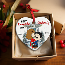 Load image into Gallery viewer, Personalized Couple Christmas Ornament | Best Couple Ever | Valentine&#39;s Day Gifts Ornament PopCulturePrints
