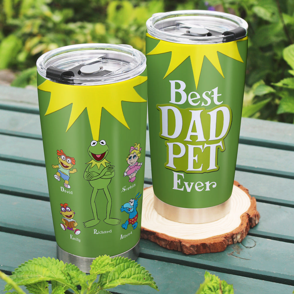 Custom Father's Day Tumbler - Best Dad Ever Design Tumbler Cup PopCulturePrints