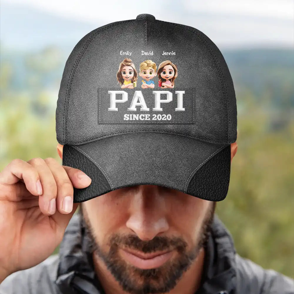Dad & Grandpa: A Personalized Classic Cap - Celebrate Special Moments Classic Cap PopCulturePrints
