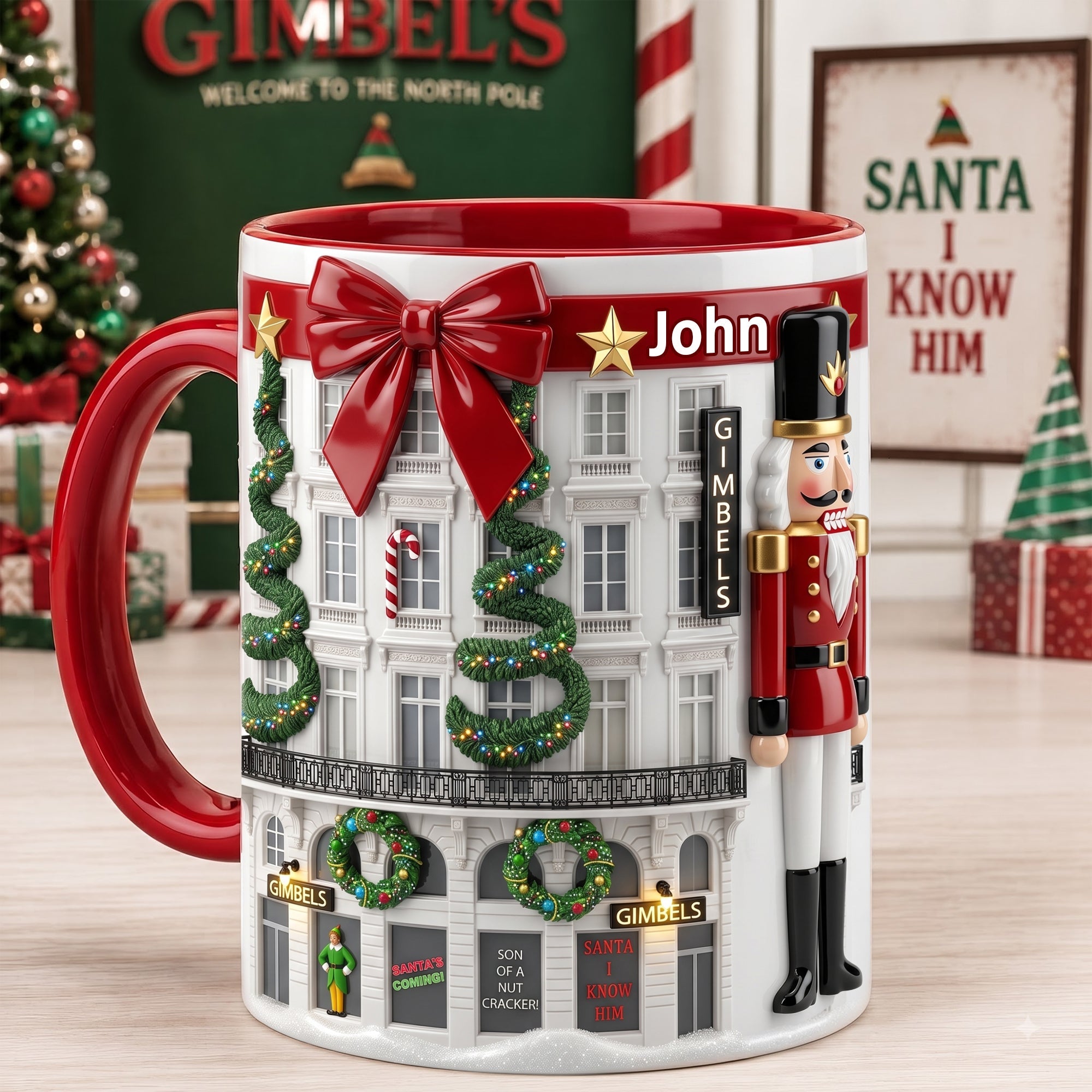 Nutcracker Charm: A Personalized Touch - Accent Mug for Christmas