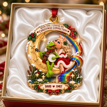 Load image into Gallery viewer, "With You, I Found My Christmas Connection" - Personalized Kissing Couple Christmas Ornament - Gift for Couples, Loved Ones
