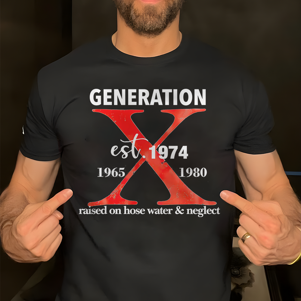 Personalized Generation X Hoodie - Born in 1974 Edition