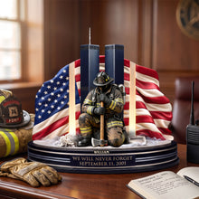 Load image into Gallery viewer, “We Will Never Forget” - Firefighter Memorial Acrylic Plaque, Personalized Gift for Firefighters
