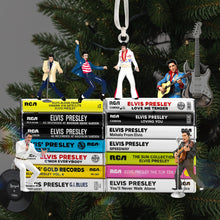 Load image into Gallery viewer, &quot;Celebrate the Legend of Elvis Presley – Customized Christmas Acrylic Ornament – Perfect Gift for Fans and Music Lovers&quot; Ornament PopCulturePrints
