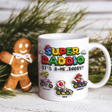 Load image into Gallery viewer, Super Dad Custom Coffee Mug for Father&#39;s Day Coffee Mug PopCulturePrints
