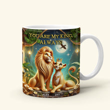 Load image into Gallery viewer, Personalized King &amp; Queen Coffee Mug for Couples Coffee Mug PopCulturePrints
