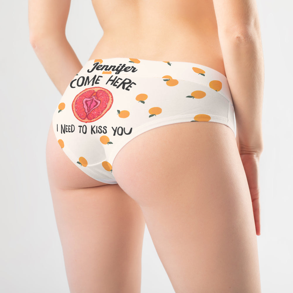 Personalized Women's Briefs - I Need To Kiss You Boxer Briefs PopCulturePrints