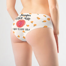 Load image into Gallery viewer, Personalized Women's Briefs - I Need To Kiss You Boxer Briefs PopCulturePrints
