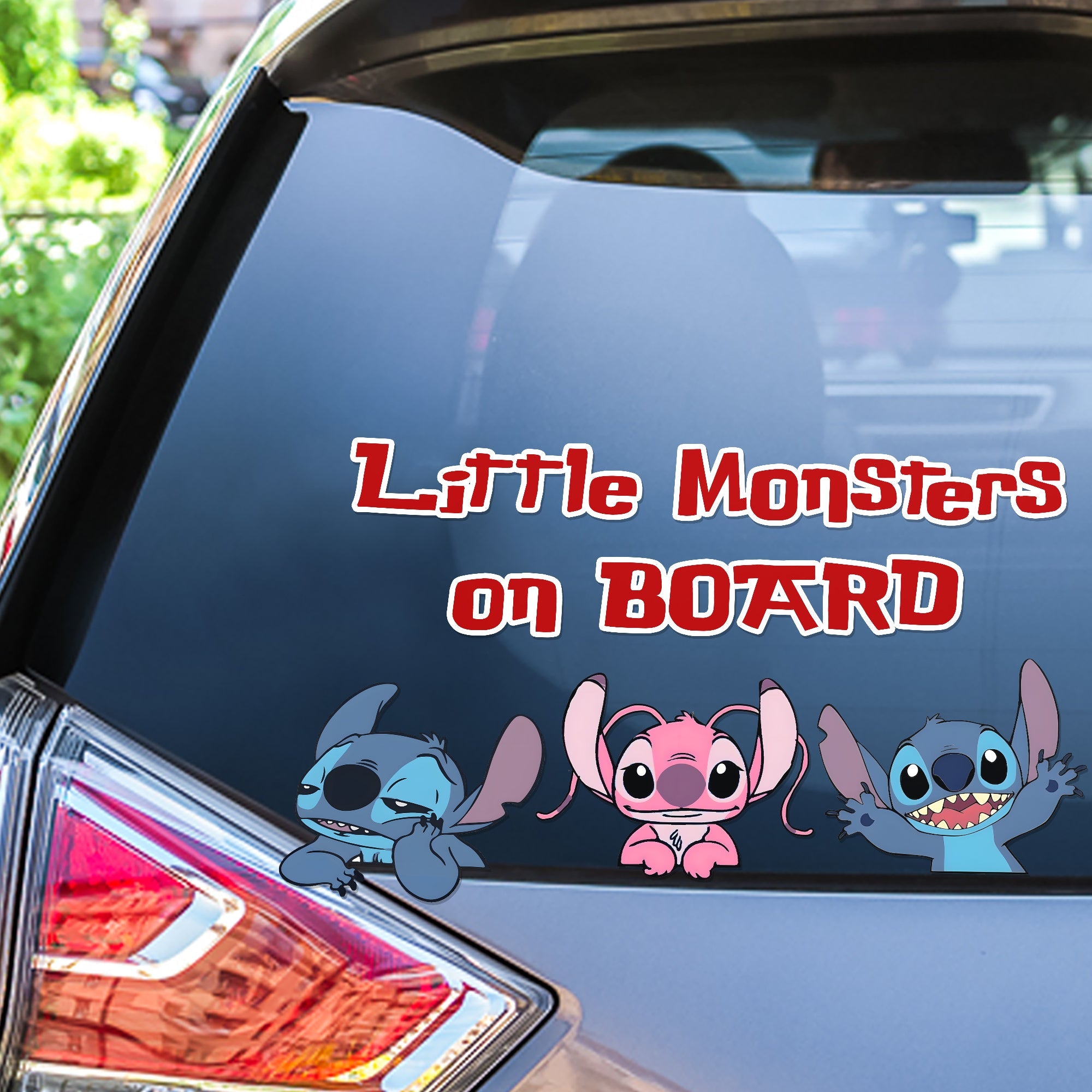Customizable 'Little Monsters on Board' Car Decal for Moms Decal Sticker PopCulturePrints