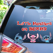 Load image into Gallery viewer, Customizable &#39;Little Monsters on Board&#39; Car Decal for Moms Decal Sticker PopCulturePrints
