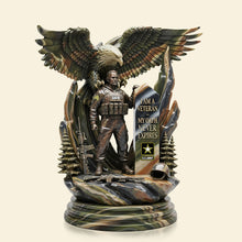 Load image into Gallery viewer, I Am A Veteran - My Oath Never Expires - Personalized Strong Veteran Plaque Shaped Plaques PopCulturePrints
