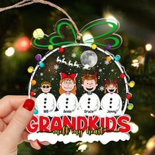 Load image into Gallery viewer, Personalized Grandkids Christmas Ornament - Custom Acrylic Design Ornament PopCulturePrints
