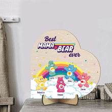 Load image into Gallery viewer, Best Mama Bear Ever Personalized Wooden Sign Wood Sign PopCulturePrints
