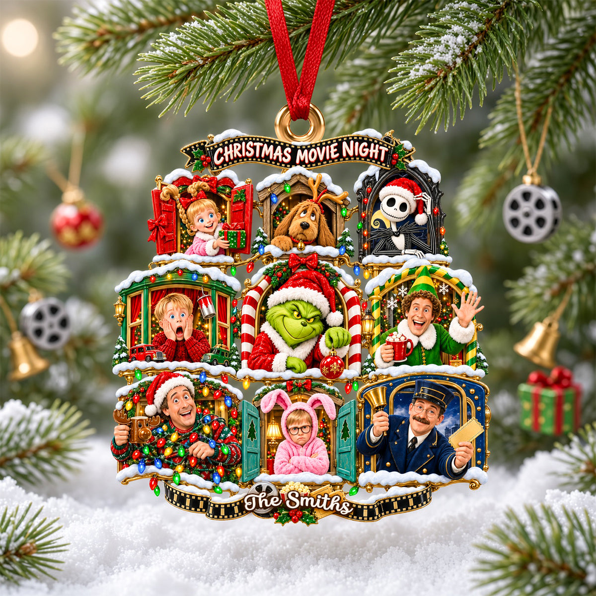 Christmas TV Series Ornament - Personalized Gifts For Christmas Ornament 04TYDH071026 Ornament PopCulturePrints