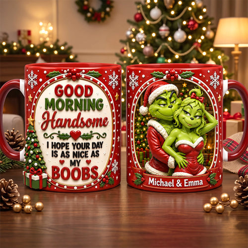 Couple Christmas Coffee Accent Mug - Personalized Gifts For Couple 02NATN070926 Coffee Mug PopCulturePrints