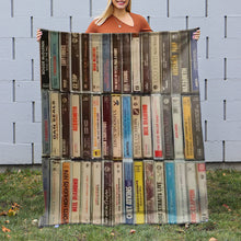 Load image into Gallery viewer, Personalized Cassette Tape Lovers Blanket - Nostalgic Music Gift Blanket PopCulturePrints
