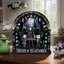 Load image into Gallery viewer, “Spooky Vibes for Dads and Kids” - Personalized Spooky Dad And Kids Acrylic Plaque - Gift for Dads, Grandpas, and Kids Shaped Plaques PopCulturePrints
