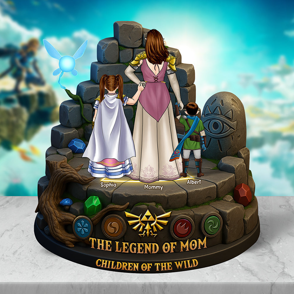 "The Legend of Mom" - Personalized Acrylic Plaque Gift for Mom, Grandma, and Special Women Shaped Plaques PopCulturePrints