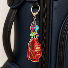 Load image into Gallery viewer, Best Family By Par - Personalized Acrylic Keychain for Golf Families Keychains PopCulturePrints
