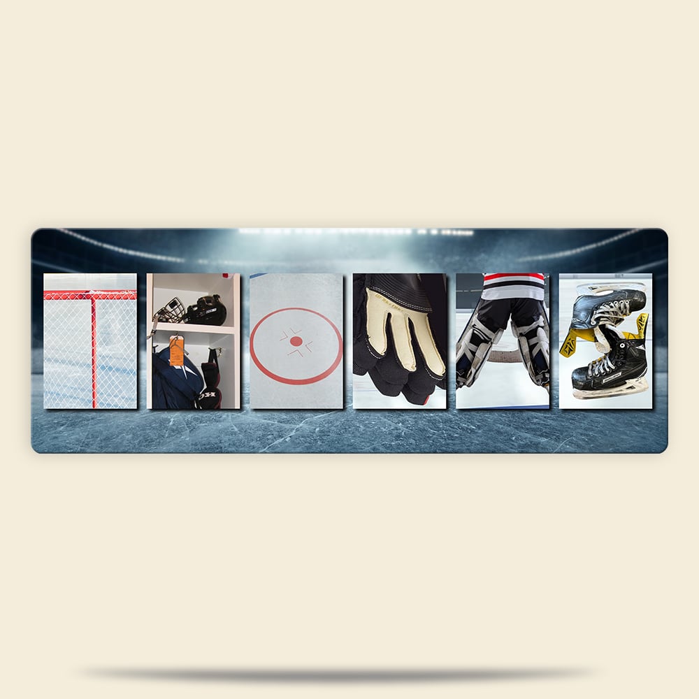 Custom Ice Hockey Name Art Metal Sign Metal Signs PopCulturePrints