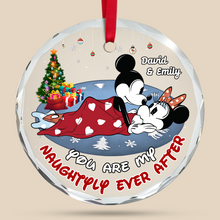 Load image into Gallery viewer, Personalized Couples Christmas Ornament - Naughty Ever After | Valentine&#39;s Day Gifts Ornament PopCulturePrints
