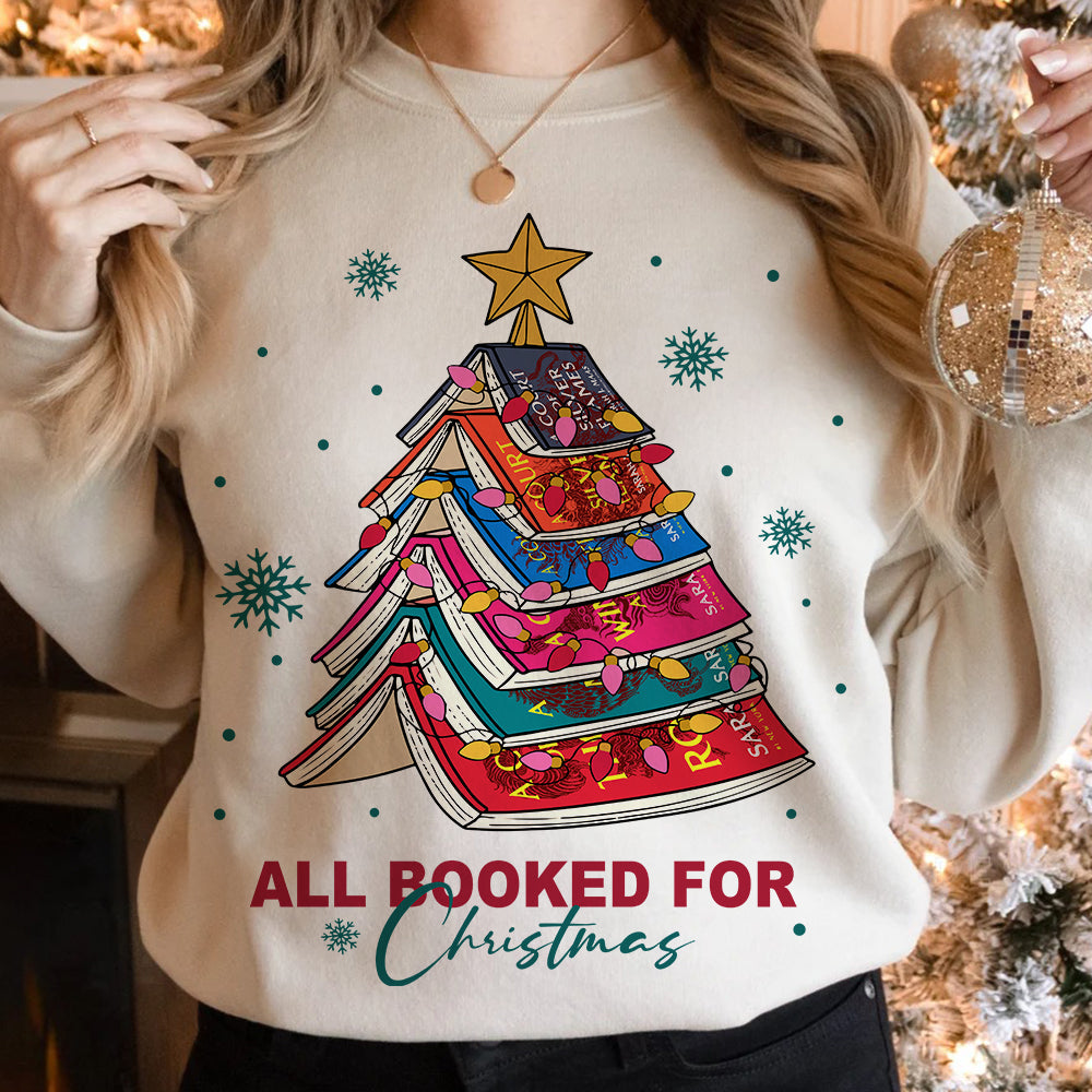 Festive Book Lover Christmas Sweatshirt