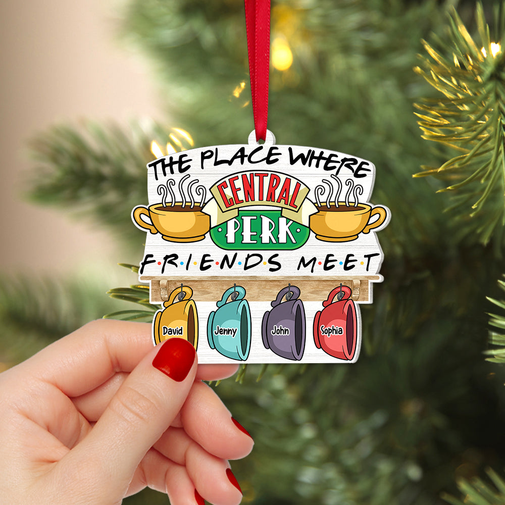 Personalized Friends Gathering Ornament - Christmas Gift