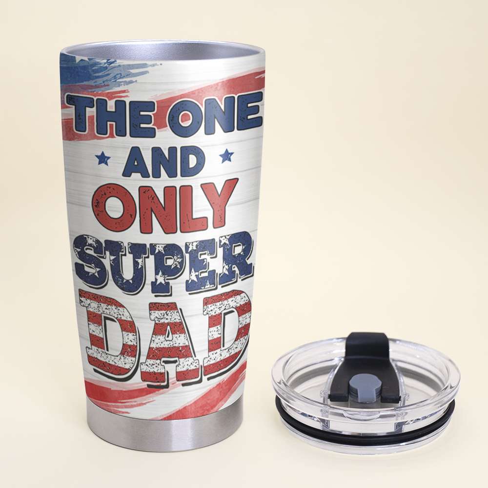 The One And Only Super Dad Personalized Tumbler