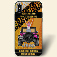 Load image into Gallery viewer, Personalized Jeep Topless Poetry Phone Case
