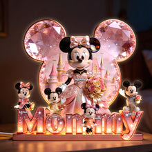 Load image into Gallery viewer, “Celebrate Love!” - Personalized Love Mommy Acrylic Light Box - Custom Gift for Moms, Grandmas, and Loved Ones Light Box PopCulturePrints
