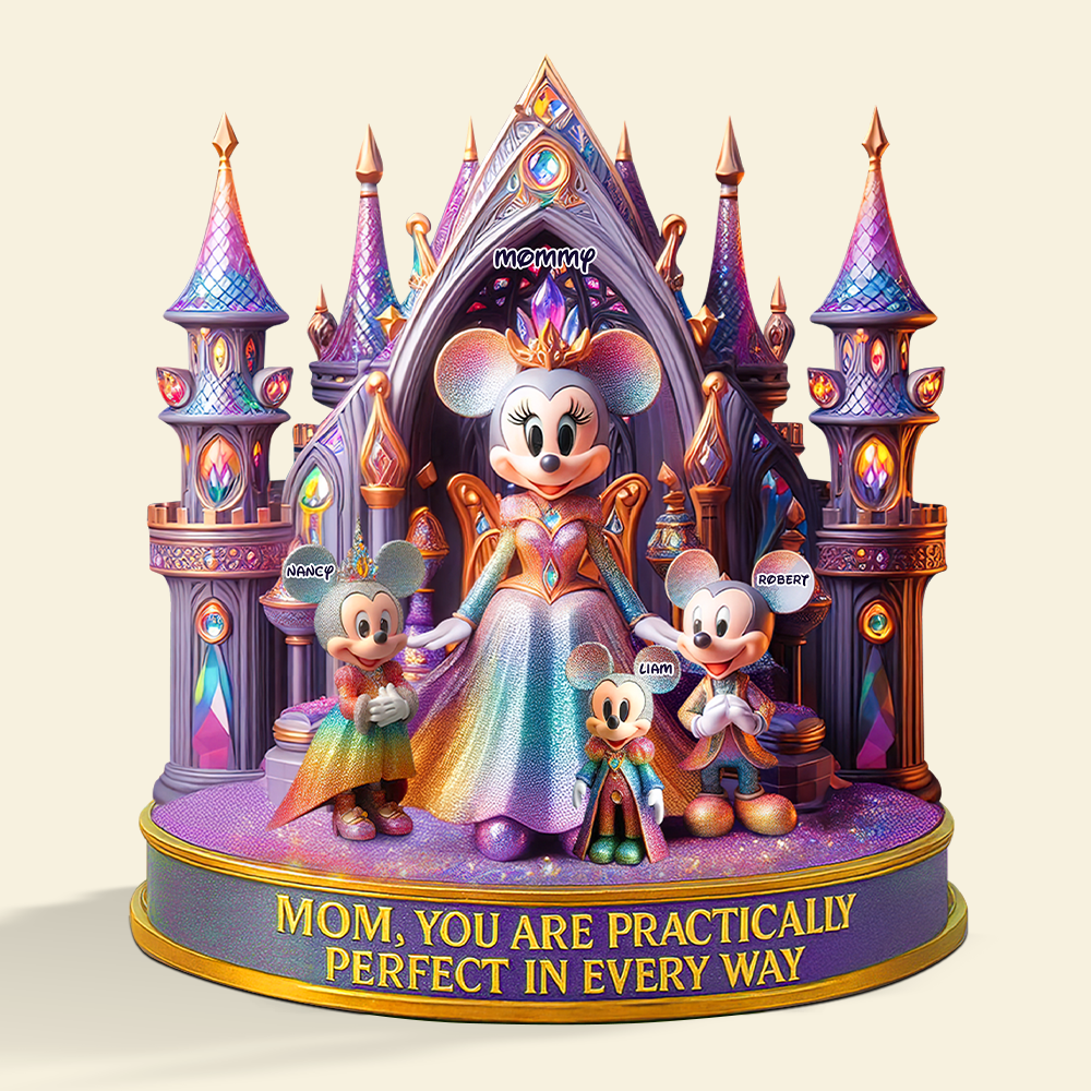 "Mom, You Are Practically Perfect In Every Way" - Personalized Acrylic Plaque Gift for Mom, Grandma, and Special Loved Ones Shaped Plaques PopCulturePrints