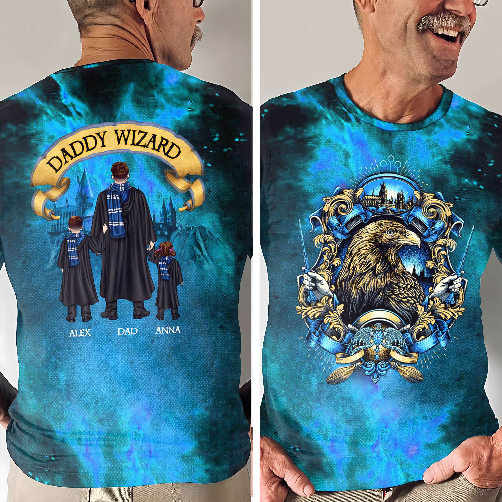 Personalized Best Dad Ever Harry Potter Themed T-Shirt