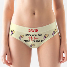 Load image into Gallery viewer, Personalized Funny Women's Briefs - Tongue Taco Boxer Briefs PopCulturePrints
