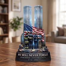 Load image into Gallery viewer, We Will Never Forget Acrylic Plaque - Personalized Gift for Remembrance
