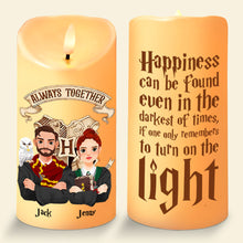 Load image into Gallery viewer, Personalized Wizard Couple LED Candle - Magical Gift
