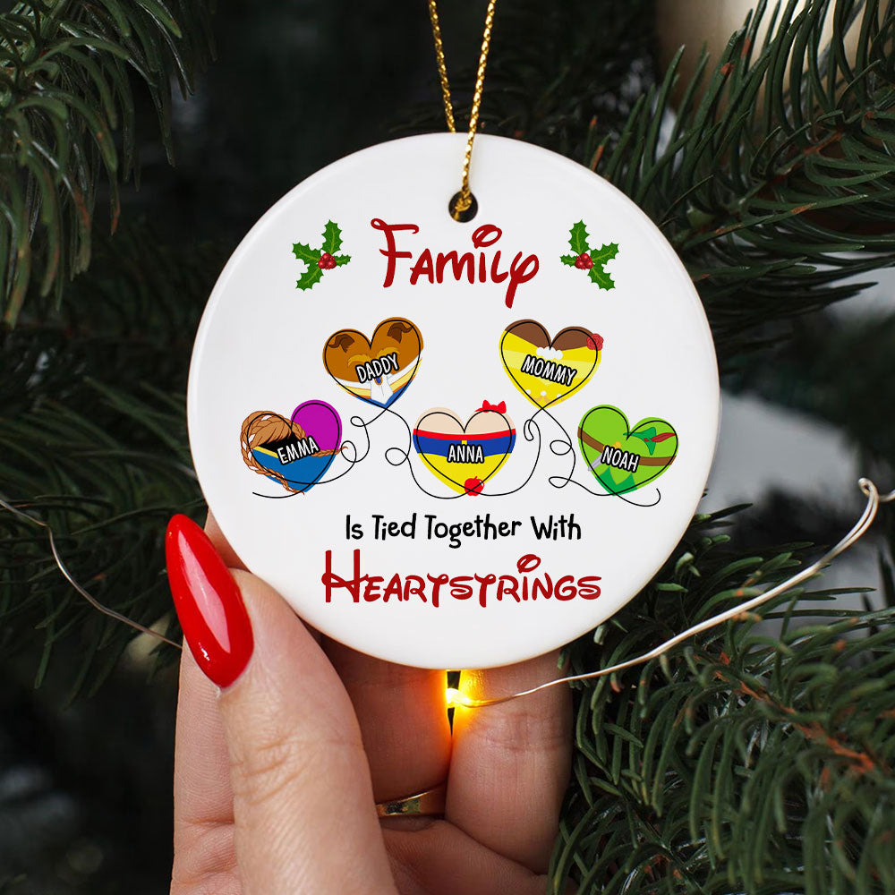 Custom Family Heartstrings Ornament Ornament PopCulturePrints