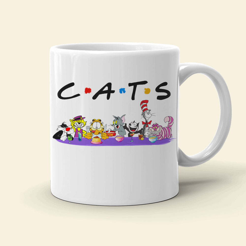 Playful Cartoon Cats Coffee Mug Coffee Mug PopCulturePrints