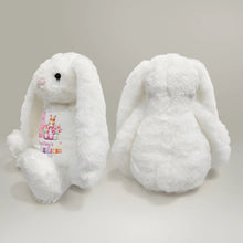 Load image into Gallery viewer, &quot;Celebrate Her First Easter with Love&quot; - Personalized Soft Toy Bunny - Gift for Baby Girls, Moms, and Grandmas Soft Toy Bunny PopCulturePrints
