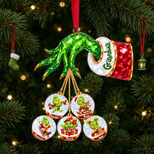 Load image into Gallery viewer, “Celebrate Family Mischief” - Furry Mischief Family Acrylic Ornament - Personalized Christmas Gifts for Loved Ones
