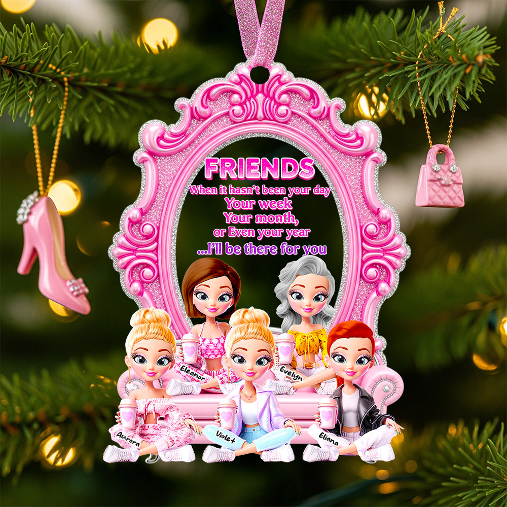 "Friends Forever - Personalized Christmas Ornament for Besties" Ornament PopCulturePrints