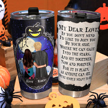 Load image into Gallery viewer, Personalized Halloween Couple Tumbler - Spooky Love Gift &amp; Valentine&#39;s Day Gifts Tumbler Cup PopCulturePrints
