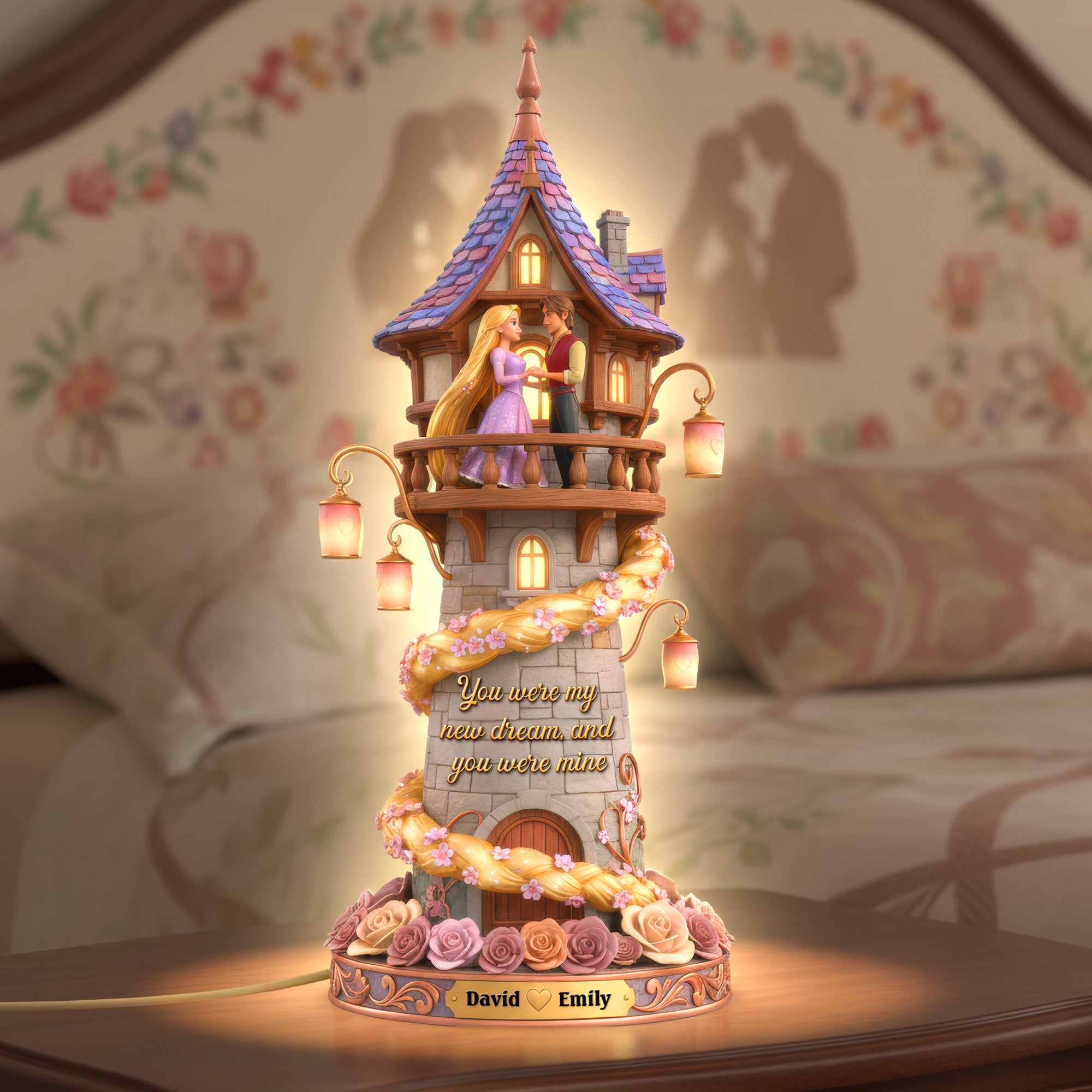 You Were My New Dream - Personalized Fairy Tale Couple Acrylic Light Box Light Box PopCulturePrints