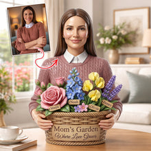 Load image into Gallery viewer, “Grandma's Garden Where Love Grows” - Custom Acrylic Plaque Gift for Mom, Grandma and Loved Ones Shaped Plaques PopCulturePrints

