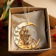 Load image into Gallery viewer, Personalized Skull Couple Ornament - Eternal Love Gift for Valentine&#39;s Day Gifts Ornament PopCulturePrints
